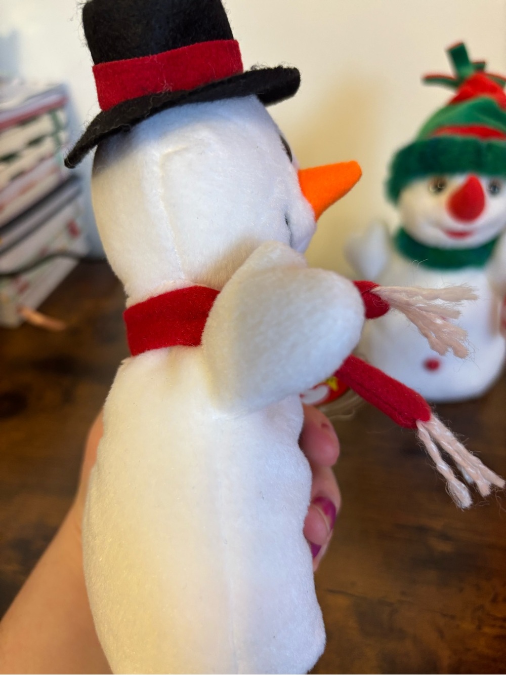 Snowball and Snowgirl beanie babies - Picture 12 of 15